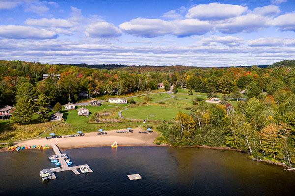 Ariel image of the resort