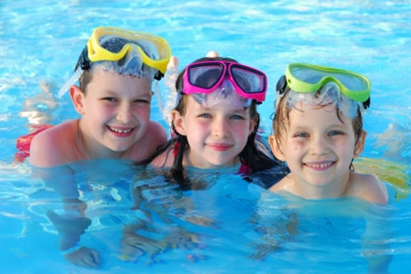 image of kids in the pool