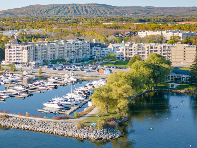 Aerial shot of Living Water Resorts - Resorts of Ontario