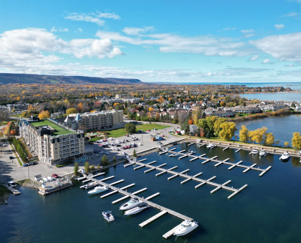 aerial shot of Living Water Resorts - Resorts of Ontario