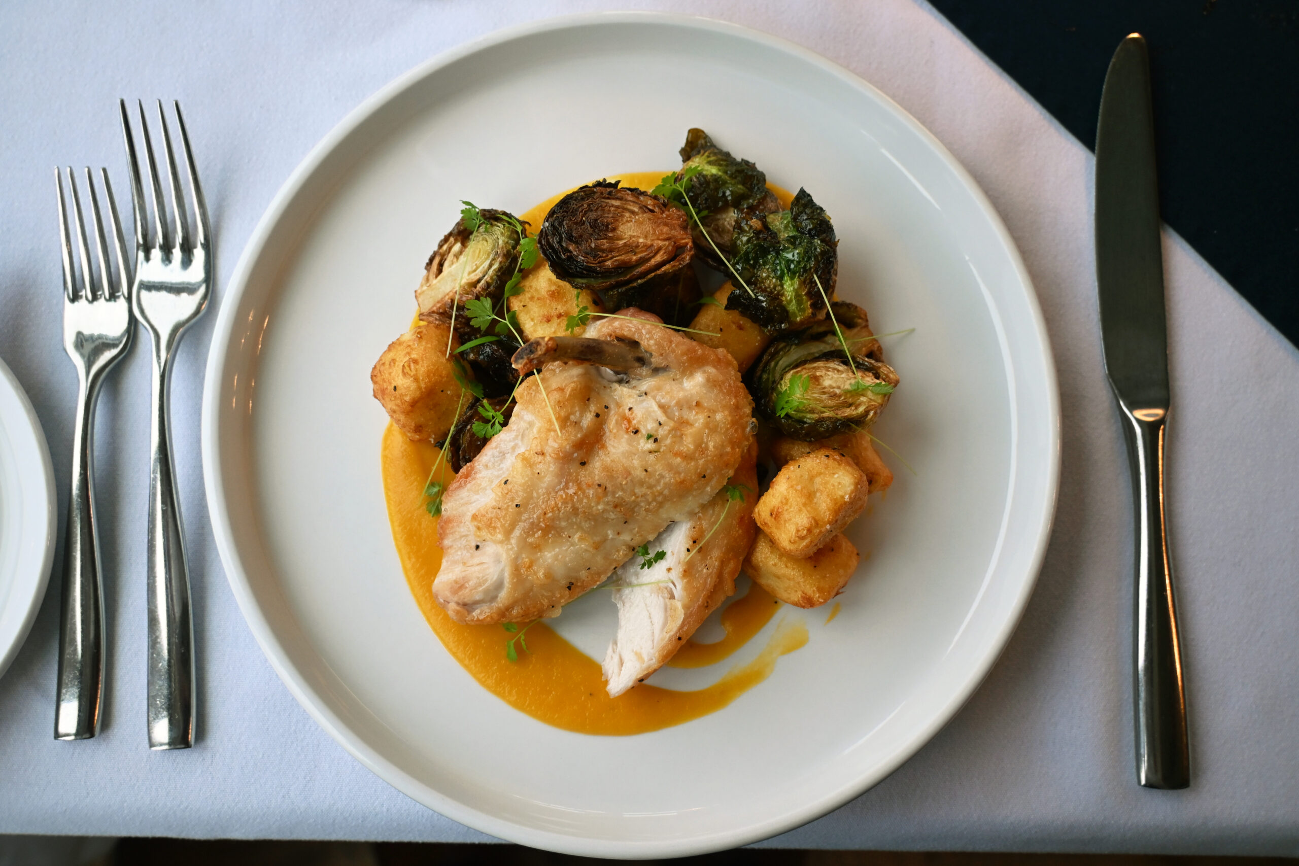 Image of a plate of food at Cobble Beach - Resorts of Ontario