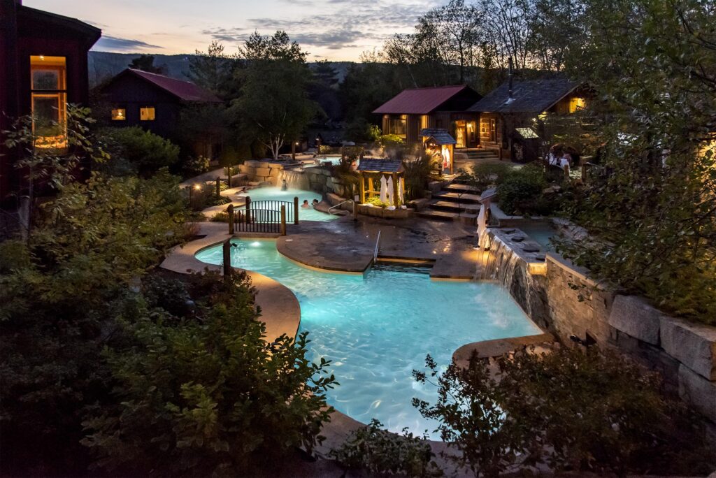 Exterior shot of Scandinave Spa - Resorts of Ontario